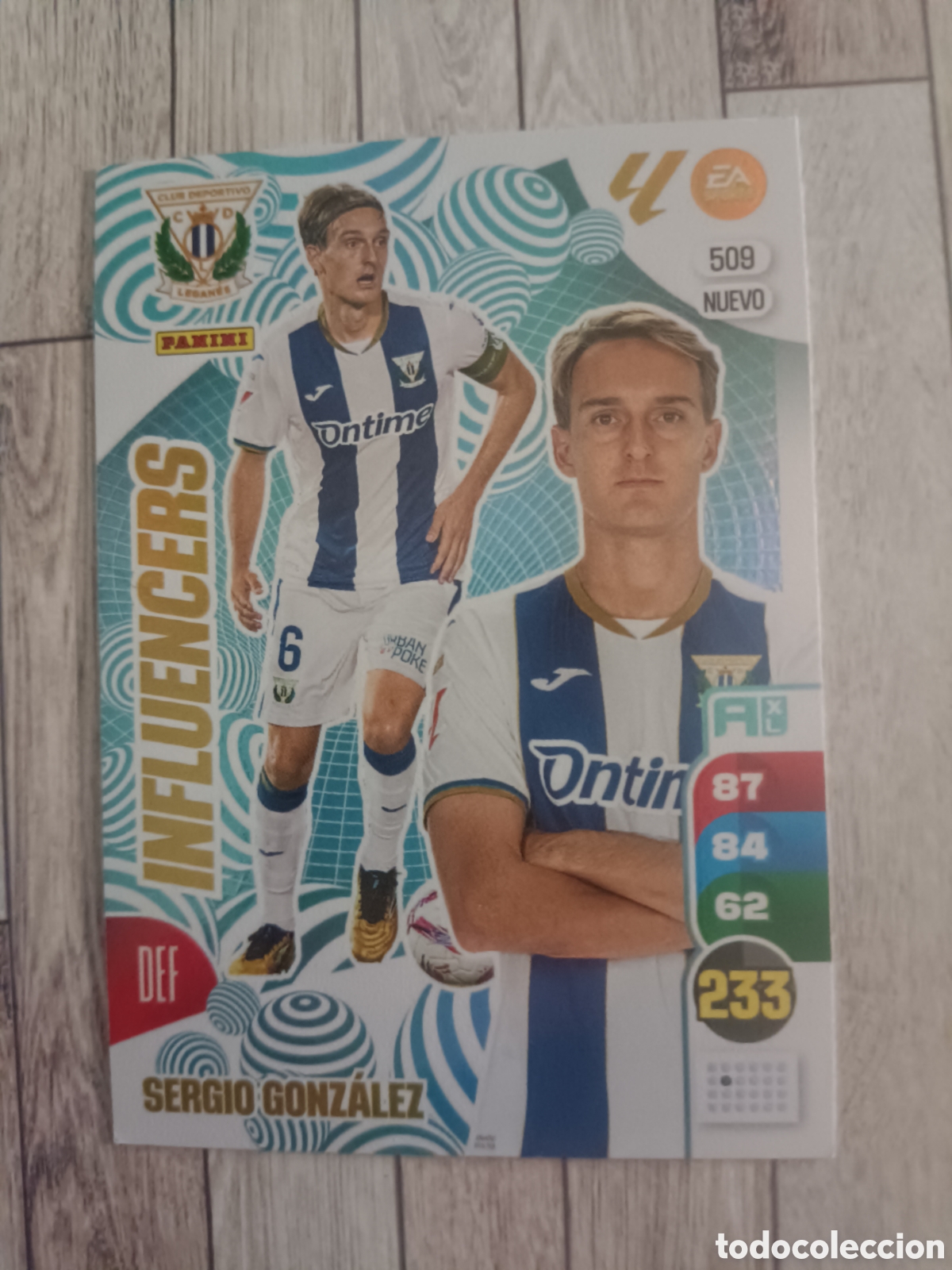 Cromos de F&uacute;tbol: 509 SERGIO GONZALEZ NUEVO INFLUENCERS LEGANES ADRENALYN XL LIGA 2024 2025 PANINI 24 25