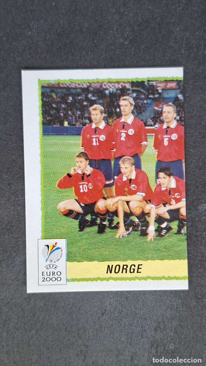 Cromos de F&uacute;tbol: L1 EQUIPO SELECCION NORUEGA 234 PANINI EUROCOPA 2000 NUNCA PEGADO SIN PEGAR