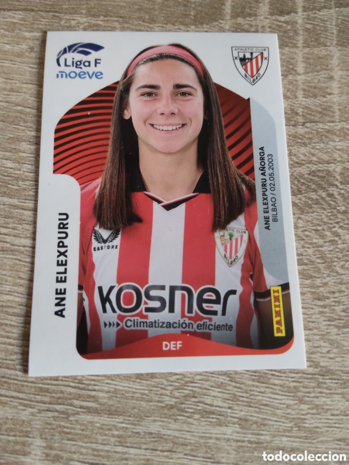 Football Stickers: Panini liga F moeve 2025 2026 25 26 26 Ane Elexpuru Athletic de Bilbao