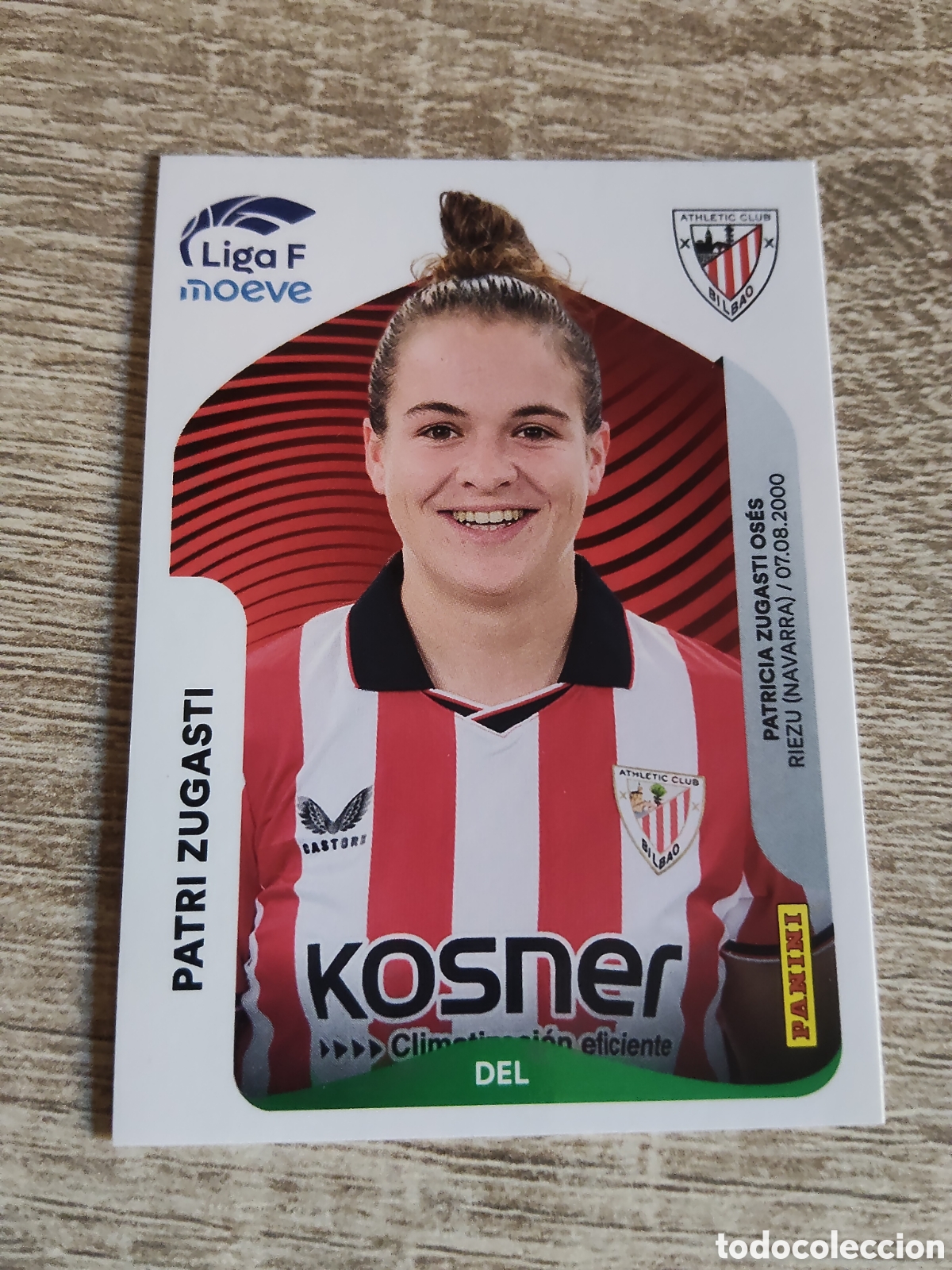 Football Stickers: Panini liga F moeve 2025 2026 25 26 39 B Patri Zugasti Athletic de Bilbao
