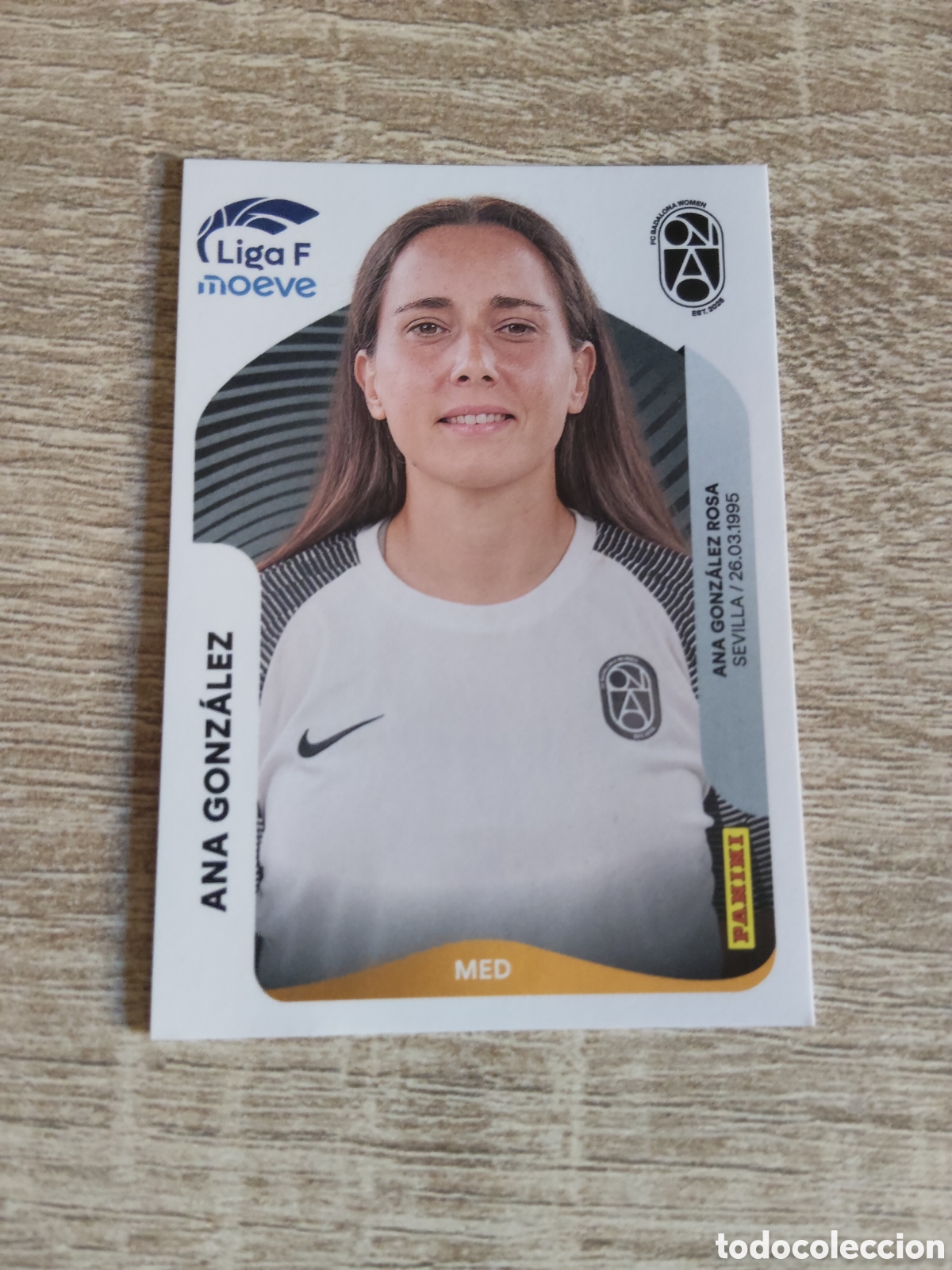 Cromos de F&uacute;tbol: Panini liga F moeve 2025 2026 25 26 72 Ana Gonz&aacute;lez Badalona women