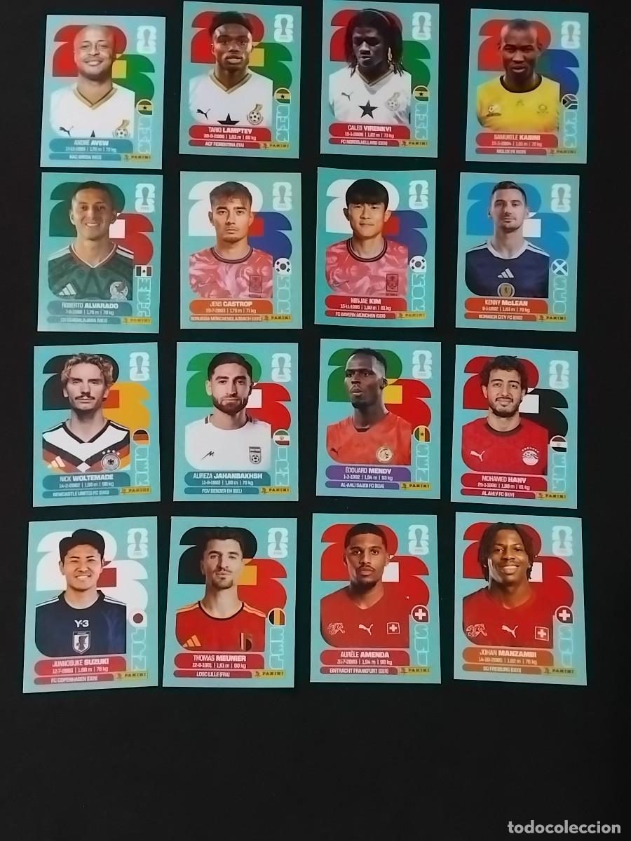 Cromos de F&uacute;tbol: 16 CROMOS MUNDIAL 2026 - LOTE DE 16 CROMOS VARIADOS - PANINI FIFA WORLD CUP 2026 - MUNDIAL 2026 26