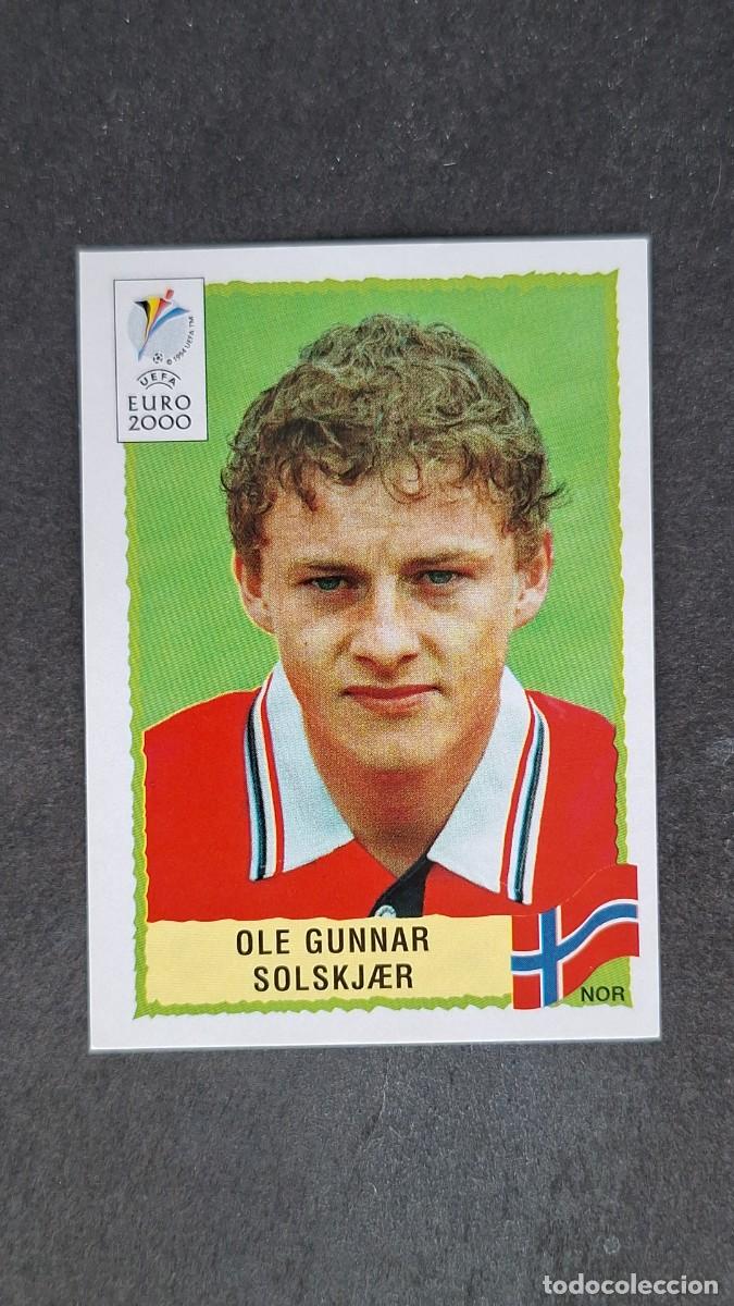 Cromos de F&uacute;tbol: L1 OLE GUNNAR SOLSKJAER SELECCION NORUEGA 248 PANINI EUROCOPA 2000 NUNCA PEGADO SIN PEGAR