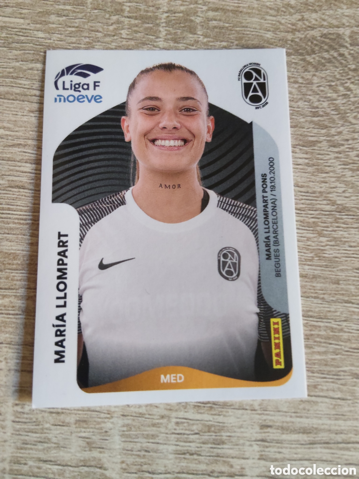 Cromos de F&uacute;tbol: Panini liga F moeve 2025 2026 25 26 77 Mar&iacute;a Llompart Badalona women