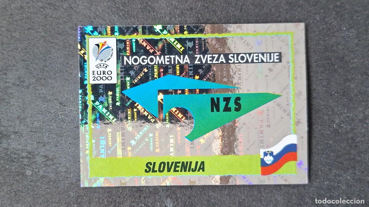 Cromos de F&uacute;tbol: L1 BANDERA ESCUDO SELECCION ESLOVENIA 252 PANINI EUROCOPA 2000 NUNCA PEGADO SIN PEGAR