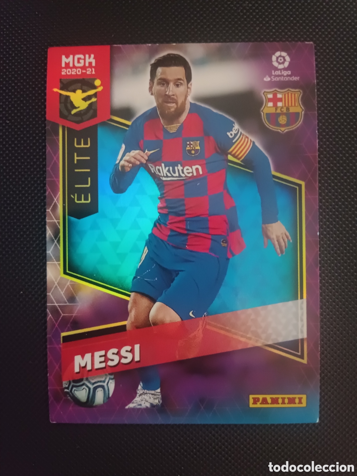 Cromos de F&uacute;tbol: 378 LEO MESSI BARCELONA ELITE MEGACRACKS LIGA 2020 2021 PANINI MGK 20 21