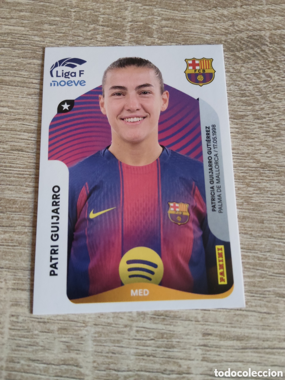 Cromos de F&uacute;tbol: Panini liga F moeve 2025 2026 25 26 92 Patri Guijarro Barcelona