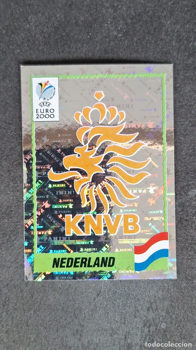 Cromos de F&uacute;tbol: L1 ESCUDO SELECCION HOLANDA 271 PANINI EUROCOPA 2000 NUNCA PEGADO SIN PEGAR