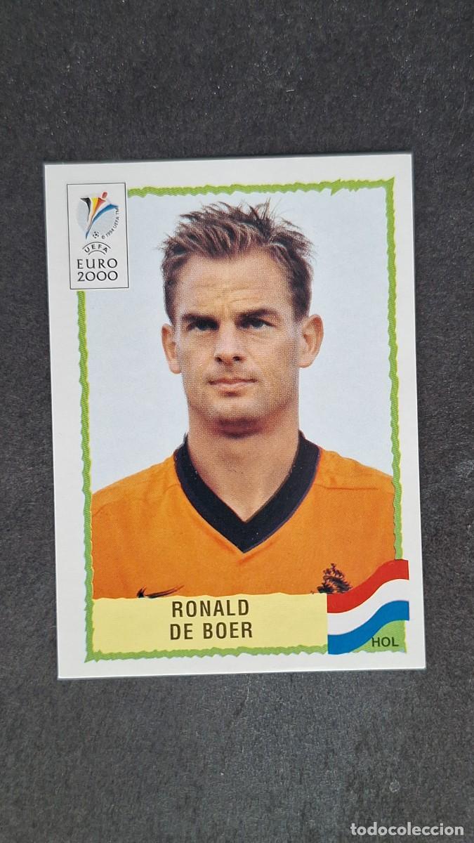Cromos de F&uacute;tbol: L1 RONALD DE BOER SELECCION HOLANDA 282 PANINI EUROCOPA 2000 NUNCA PEGADO SIN PEGAR