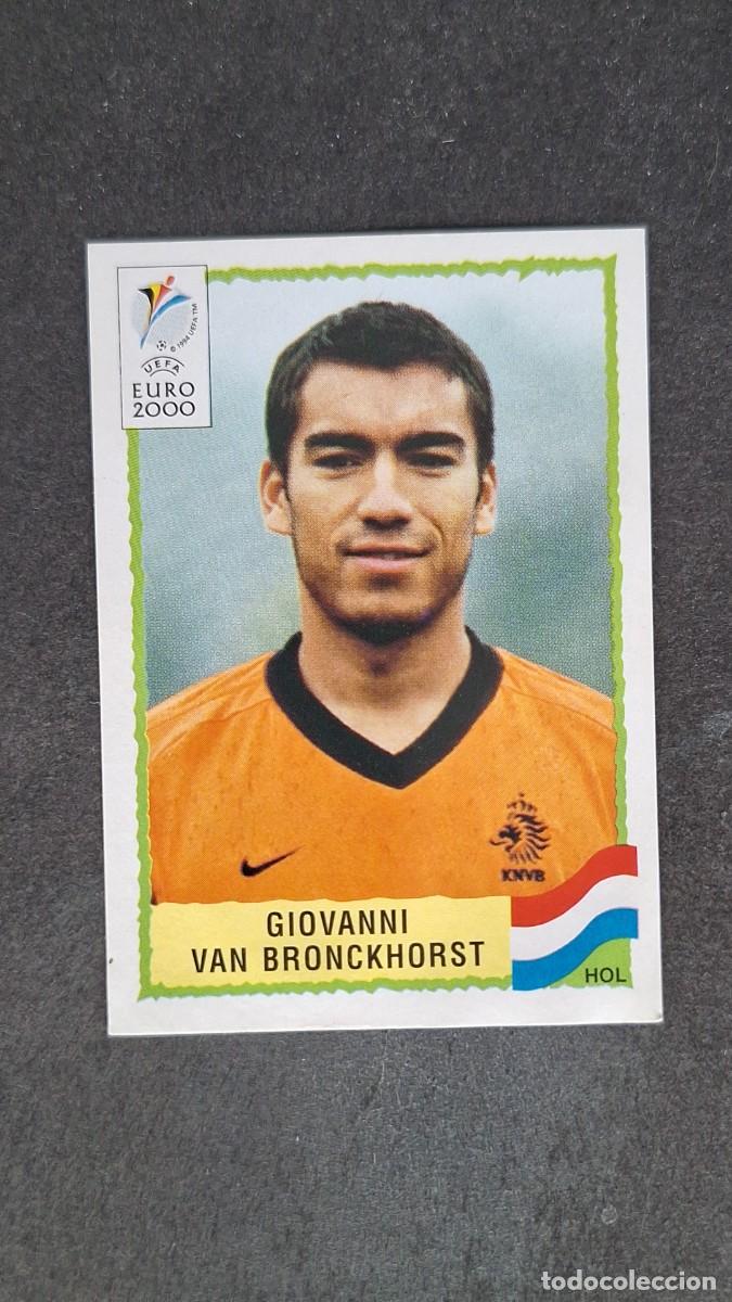 Cromos de F&uacute;tbol: L1 GIOVANNI VAN BRONCKHORST SELECCION HOLANDA 284 PANINI EUROCOPA 2000 NUNCA PEGADO SIN PEGAR
