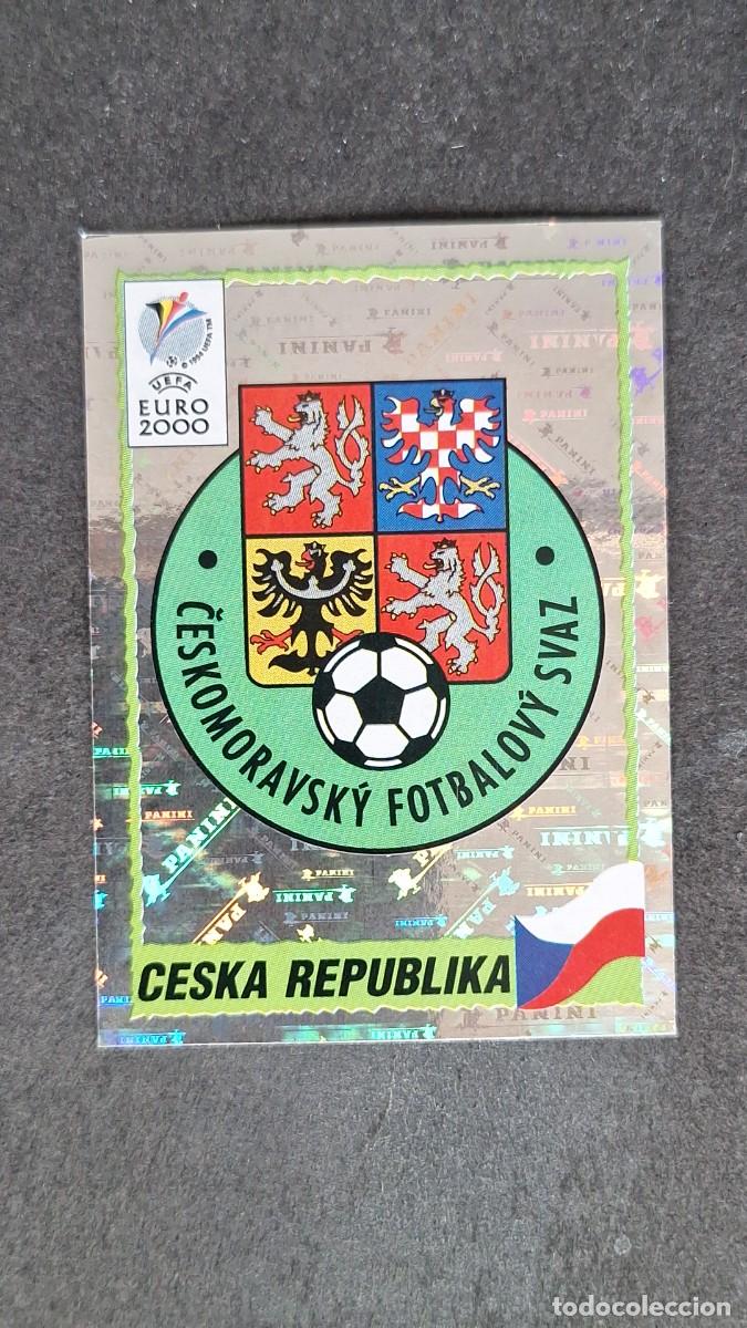 Fu&szlig;ball-Sticker: L1 ESCUDO SELECCION REPUBLICA CHECA 294 PANINI EUROCOPA 2000 NUNCA PEGADO SIN PEGAR