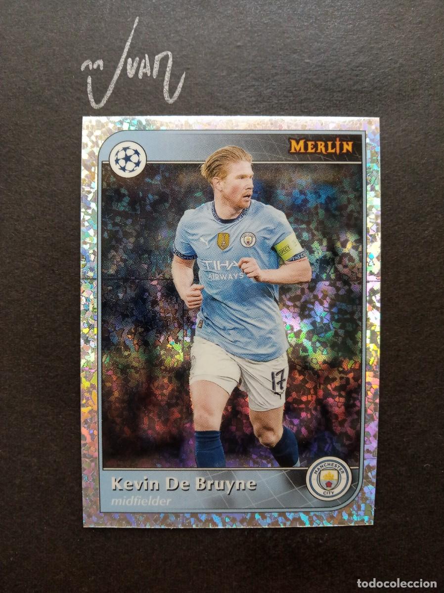 Cromos de F&uacute;tbol: 14 MINI DIAMOND REFRACTOR DE BRUYNE MANCHESTER CITY BELGICA ⚽ TOPPS &reg; CHROME MERLIN 2024 2025 24 25