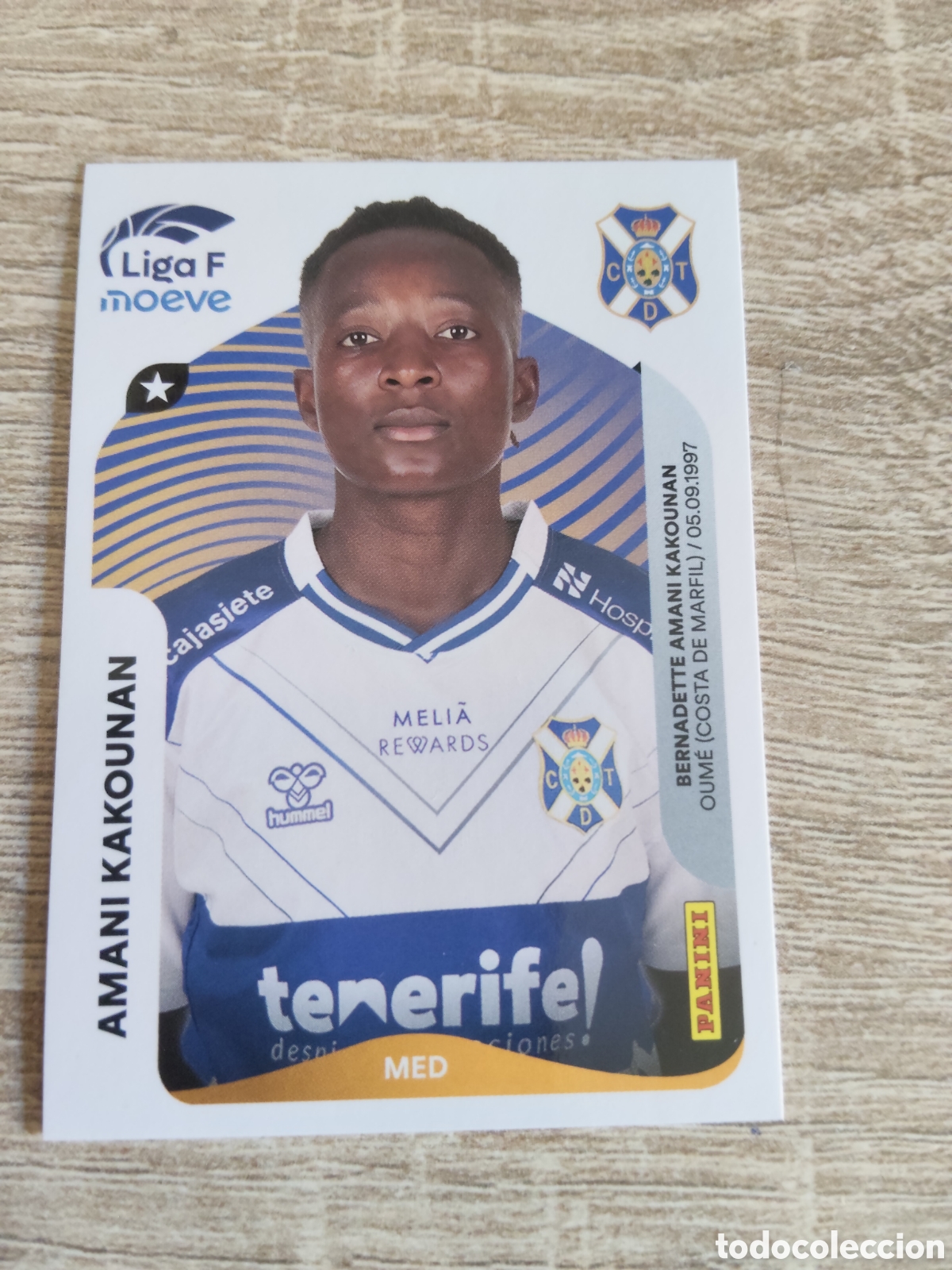 Cromos de F&uacute;tbol: Panini liga F moeve 2025 2026 25 26 115 Amani Kakounan Tenerife