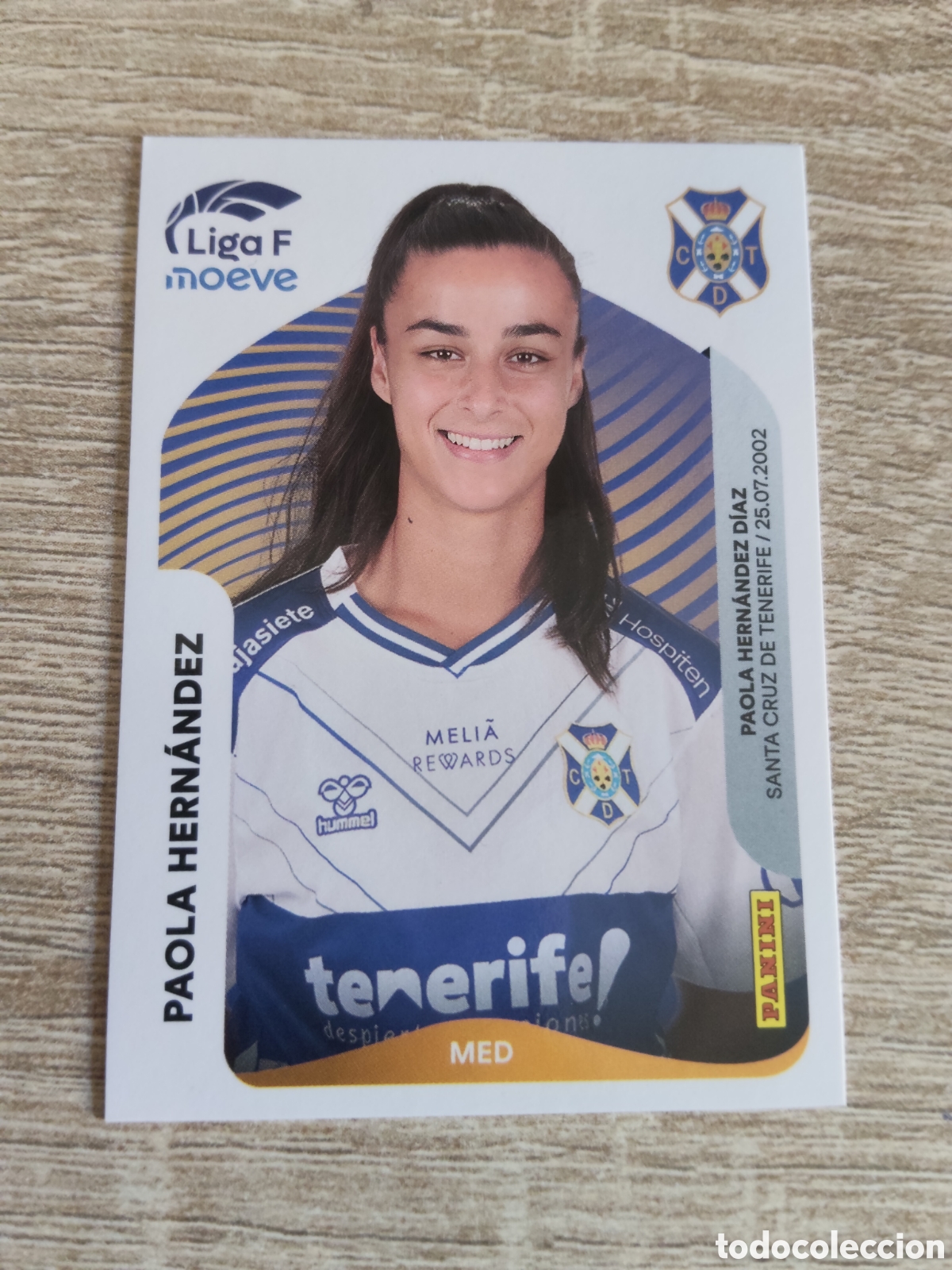 Cromos de F&uacute;tbol: Panini liga F moeve 2025 2026 25 26 117 Paola Hern&aacute;ndez Tenerife