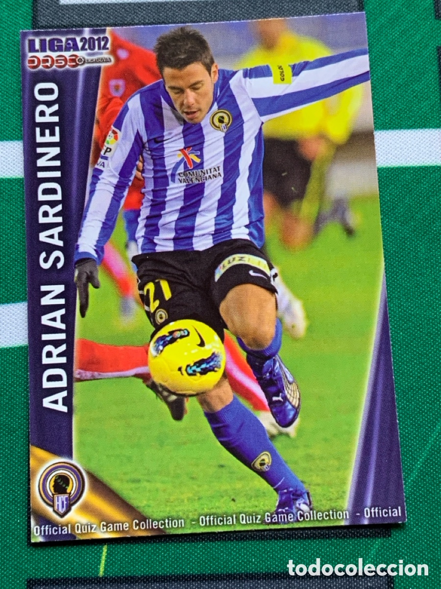 Figurine di Calcio: 1203 Adri&aacute;n Sardinero Hercules Base card FICHAS LIGA MUNDICROMO 2011 2012 11 12