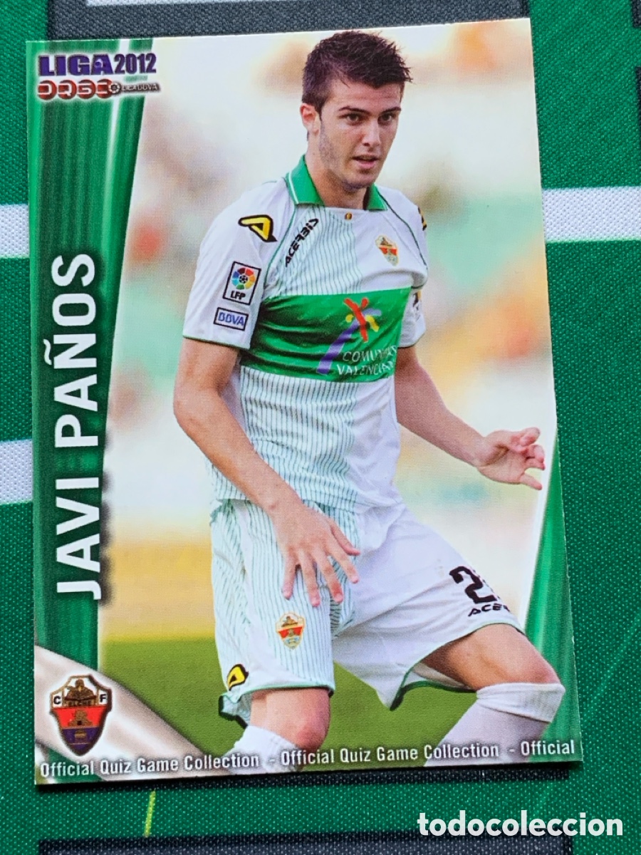 Figurine di Calcio: 1213 Javi Pa&ntilde;os Elche Base card FICHAS LIGA MUNDICROMO 2011 2012 11 12