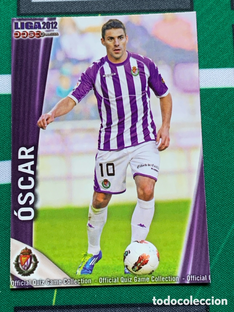 Figurine di Calcio: 1218 &Oacute;scar Valladolid Base card FICHAS LIGA MUNDICROMO 2011 2012 11 12