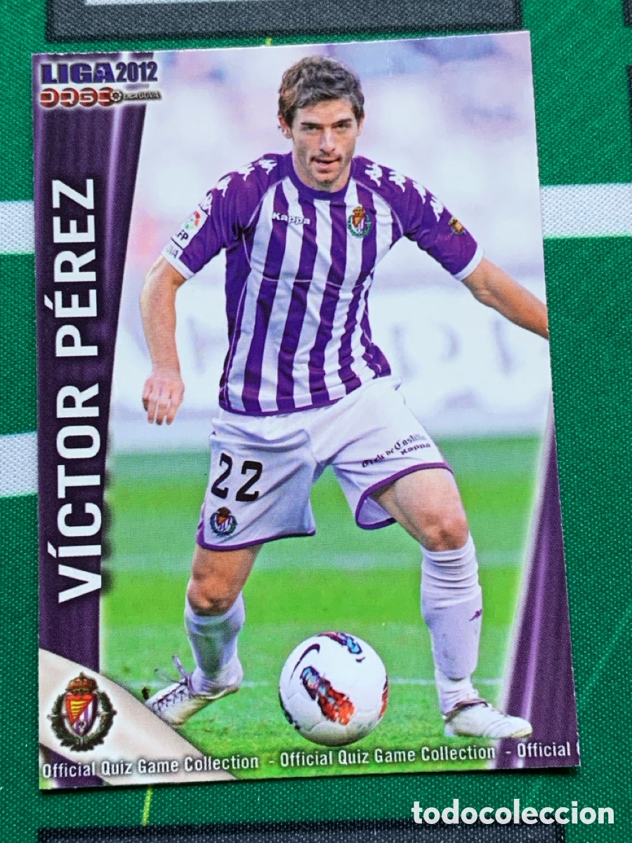 Fu&szlig;ball-Sticker: 1221 V&iacute;ctor P&eacute;rez Valladolid Base card FICHAS LIGA MUNDICROMO 2011 2012 11 12