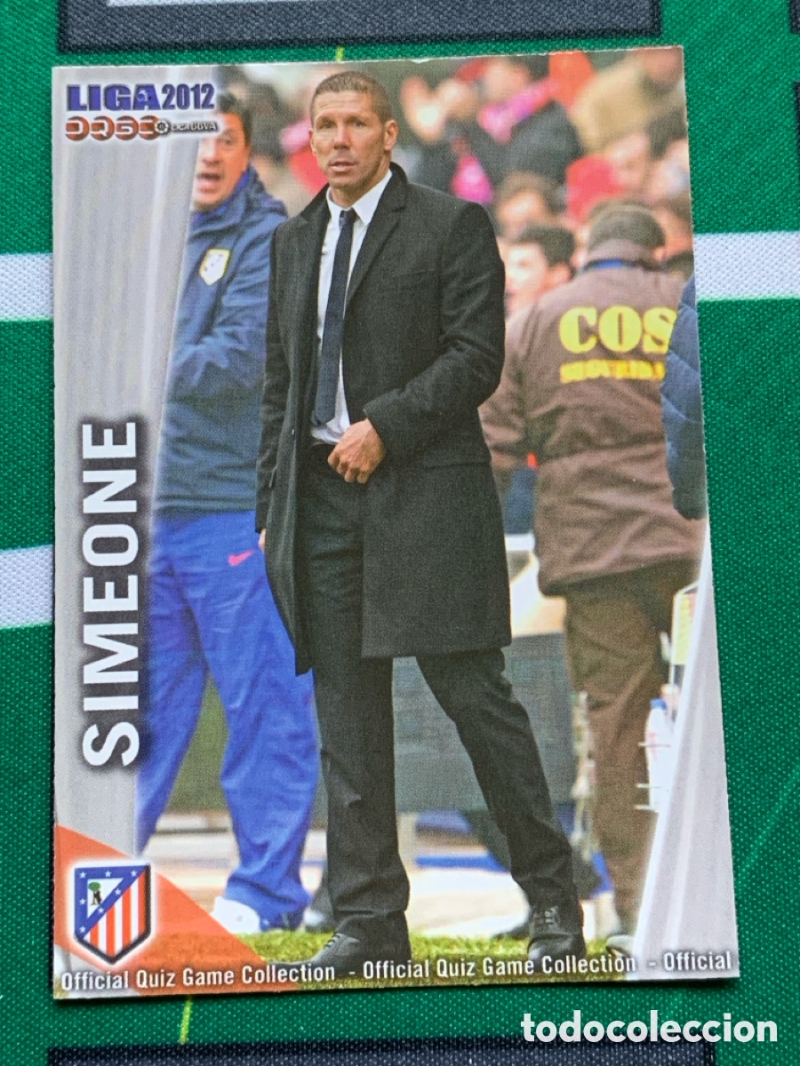 Fu&szlig;ball-Sticker: 1252 Simeone Atletico Madrid Base card FICHAS LIGA MUNDICROMO 2011 2012 11 12