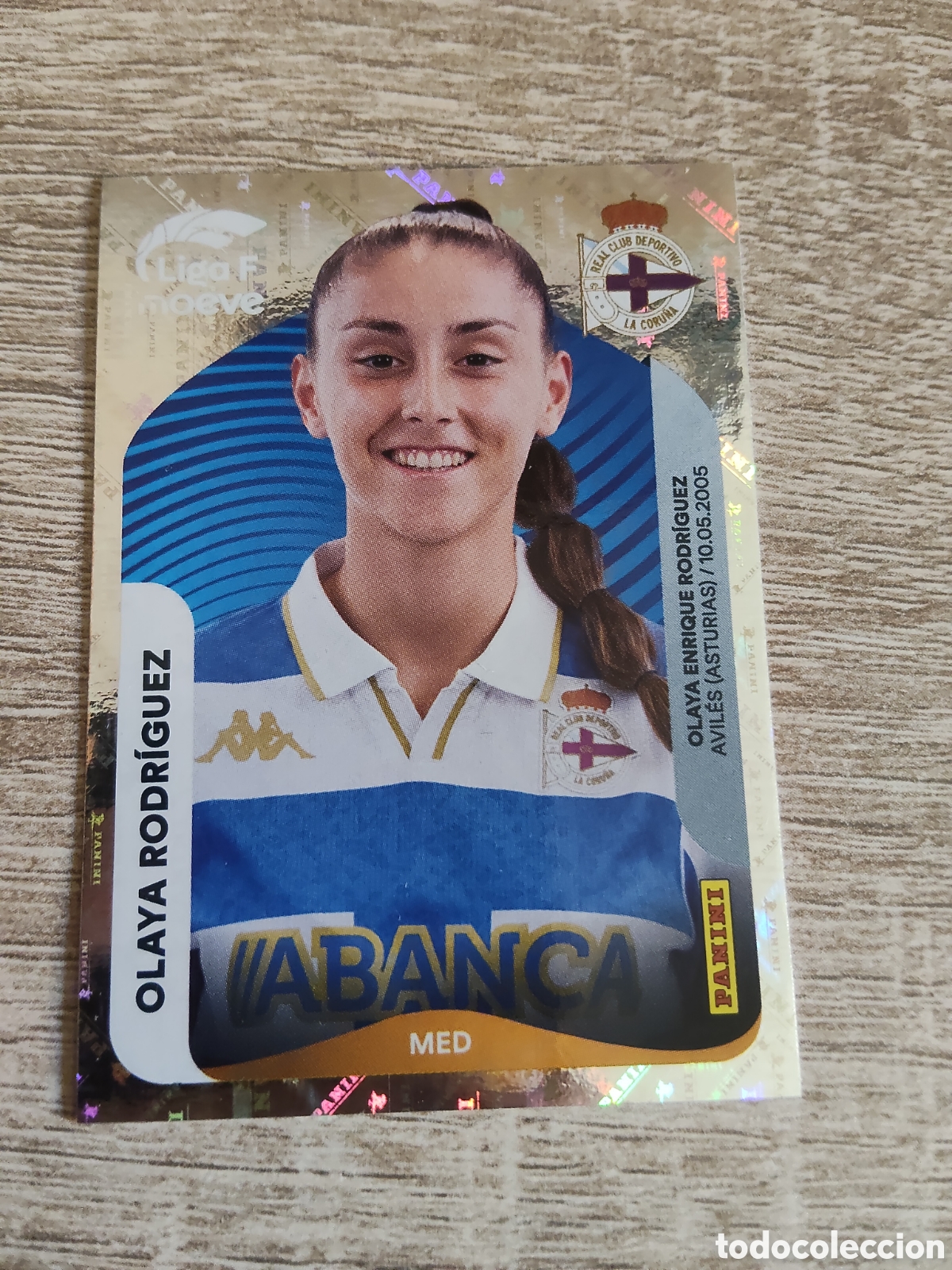 Cromos de F&uacute;tbol: Panini liga F moeve 2025 2026 25 26 135 Olaya Rodr&iacute;guez Deportivo de la Coru&ntilde;a
