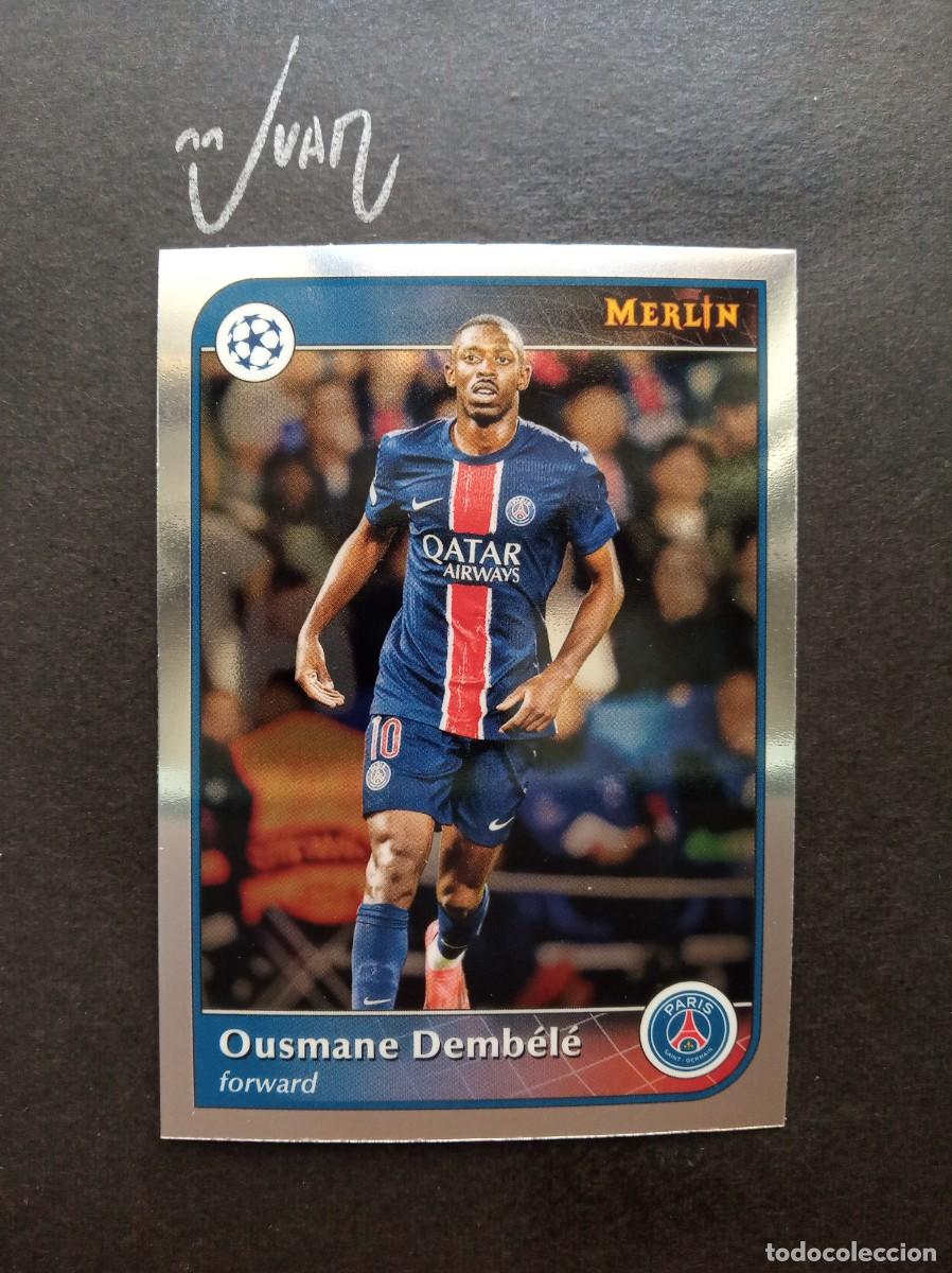 Cromos de F&uacute;tbol: N&ordm; 138 DEMBELE PARIS SAINT-GERMAIN FRANCIA ⚽ TOPPS &reg; CHROME MERLIN UCC UEFA 2024 2025 24 25 NUEVO