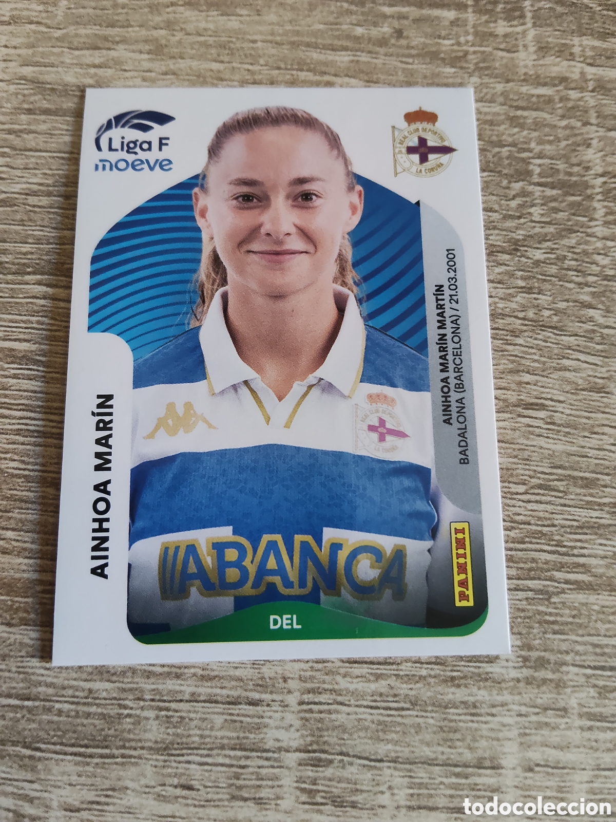 Cromos de F&uacute;tbol: Panini liga F moeve 2025 2026 25 26 137 Ainhoa Mar&iacute;n Deportivo de la Coru&ntilde;a
