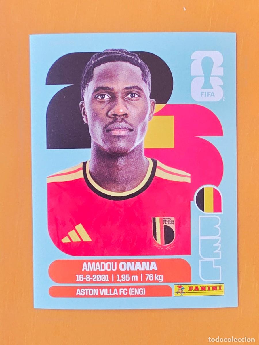 Figurine di Calcio: BEL 10 Amadou Onana, B&eacute;lgica, Panini FIFA World Cup Mundial 2026 Sticker