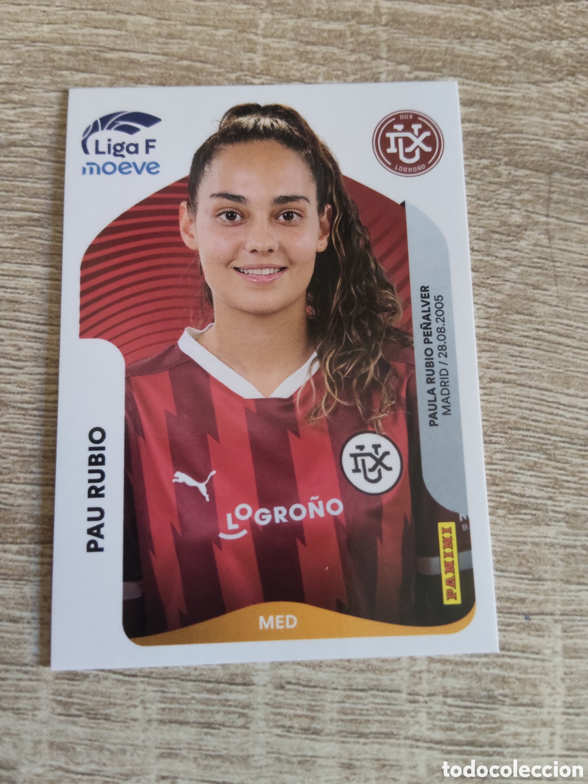 Fu&szlig;ball-Sticker: Panini liga F moeve 2025 2026 25 26 155 A Pau Rubio DUX Logro&ntilde;o