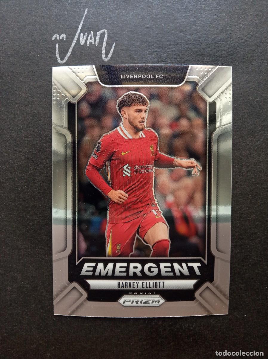 Cartes &agrave; collectionner de Football: N&ordm; 18 EMERGENT HARVEY ELLIOTT LIVERPOOL INGLATERRA ⚽ PANINI &reg; PRIZM PREMIER 2024 2025 24 25 NUEVO