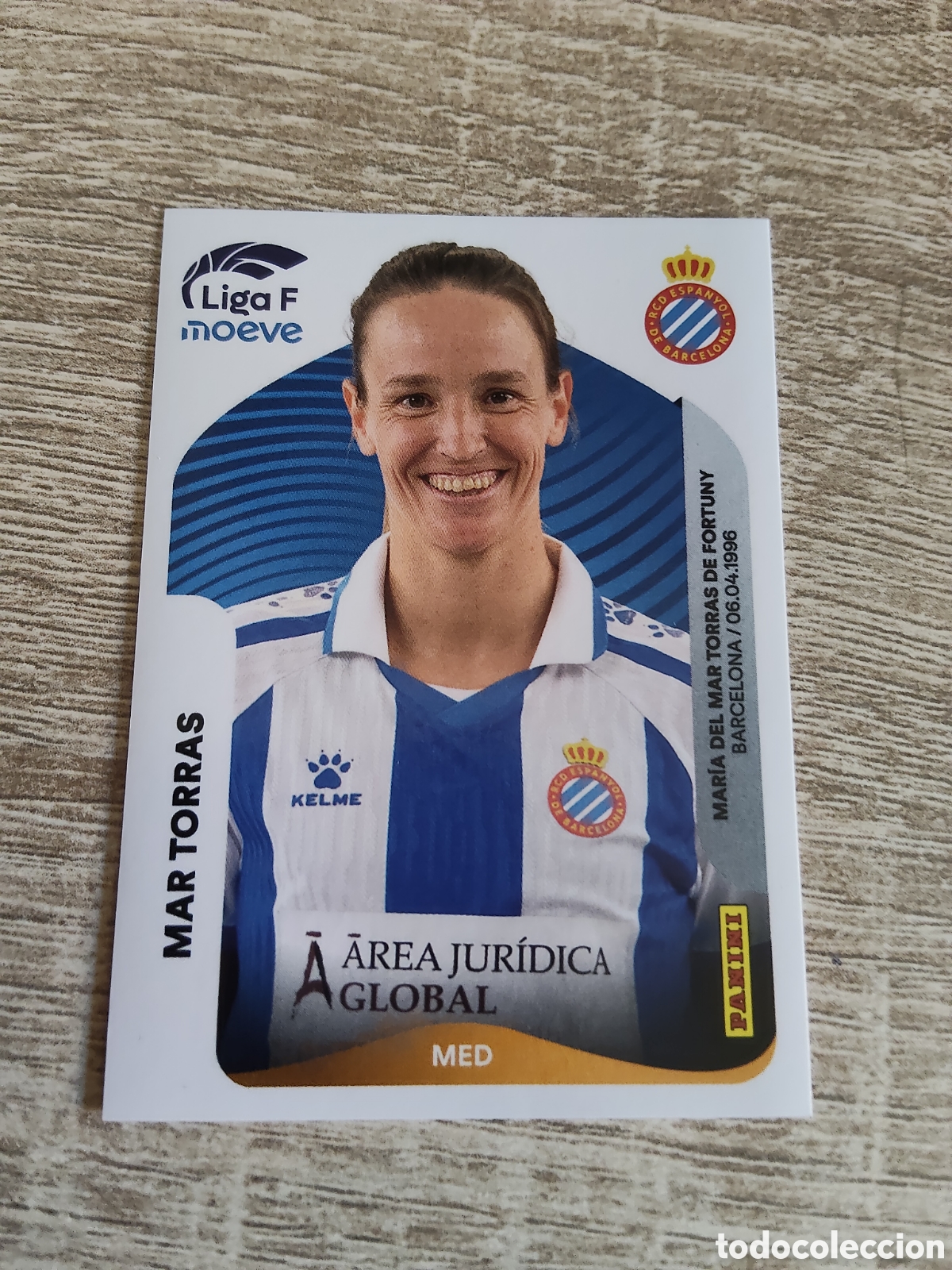 Cromos de F&uacute;tbol: Panini liga F moeve 2025 2026 25 26 195 Mar Torras Espanyol
