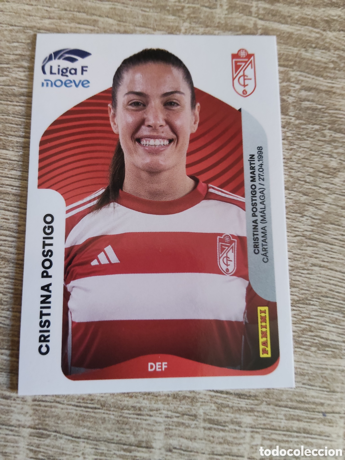 Cromos de F&uacute;tbol: Panini liga F moeve 2025 2026 25 26 207 Cristina Postigo Granada
