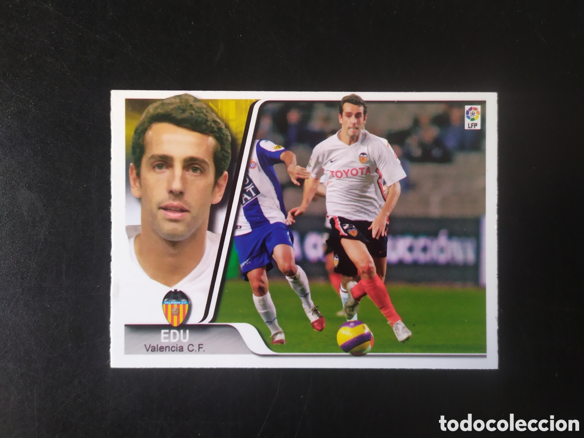 Cromos de F&uacute;tbol: Mundicromo ediciones estadio 2007 2008 07 08 Edu fichaje n&deg; 381 Valencia