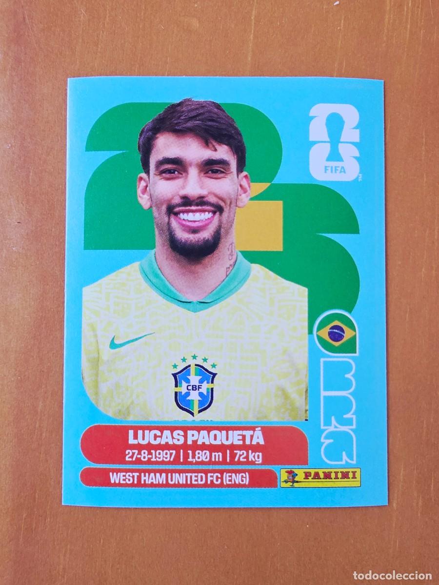 Cromos de F&uacute;tbol: BRA 9 Lucas Paquet&aacute;, Brasil, Panini FIFA World Cup Mundial 2026 Sticker