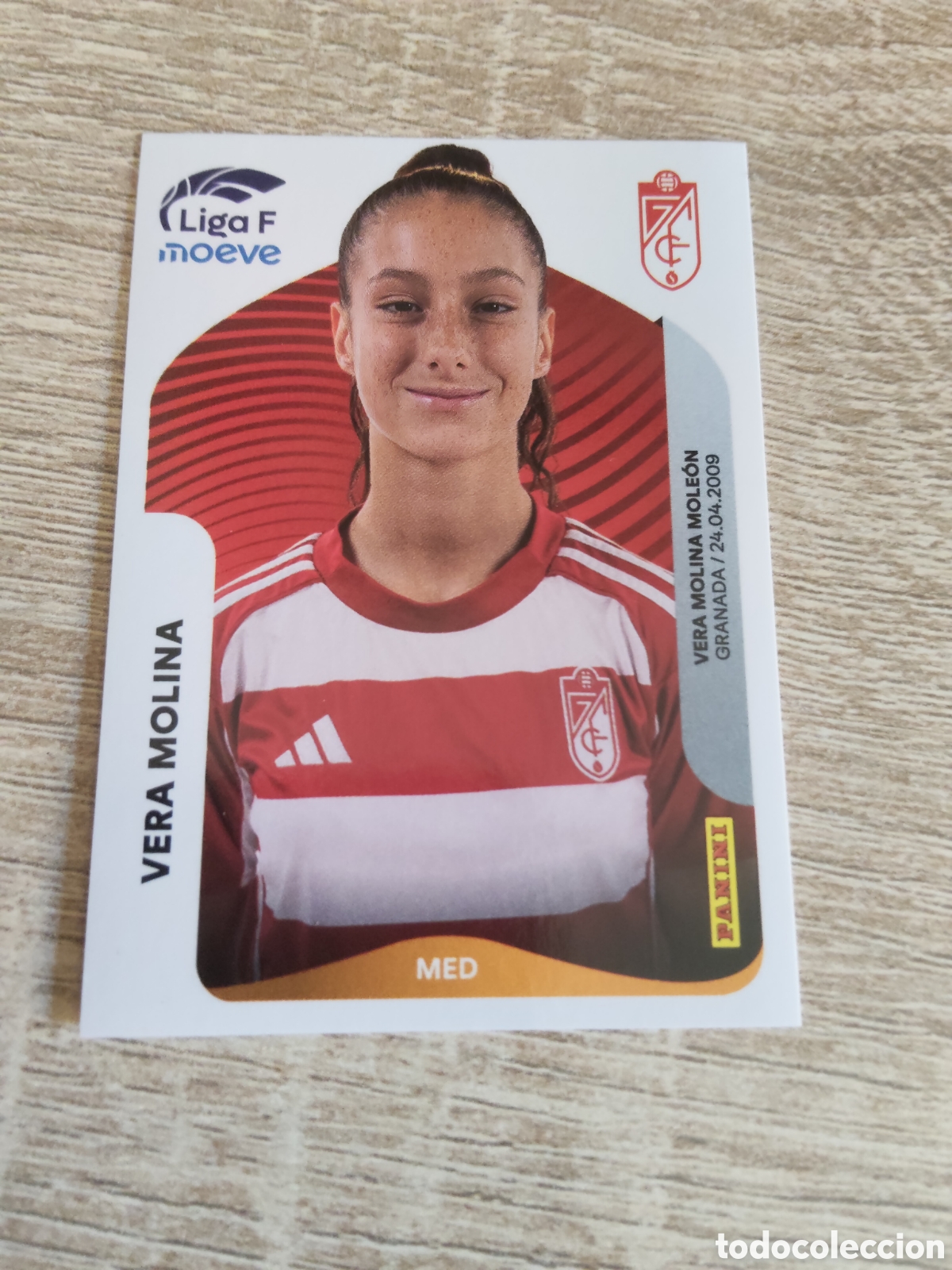 Cromos de F&uacute;tbol: Panini liga F moeve 2025 2026 25 26 216 Vera Molina Granada