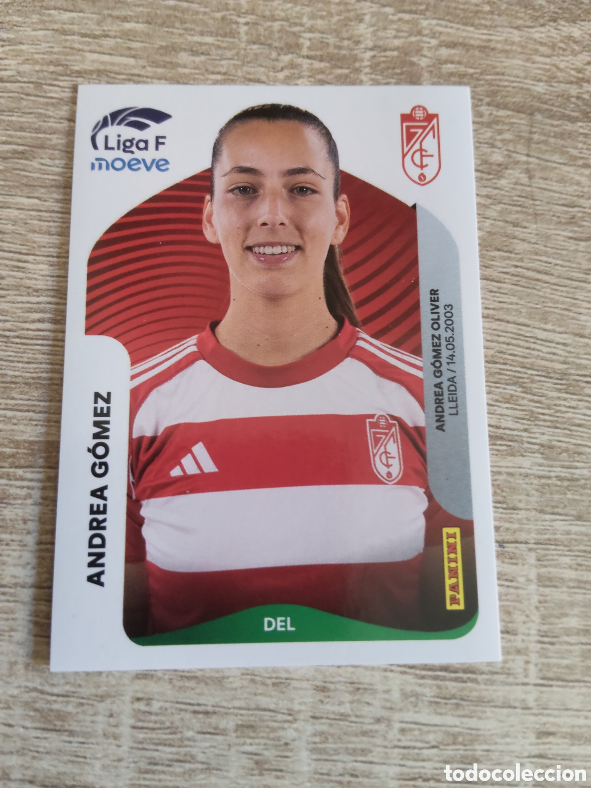 Cromos de F&uacute;tbol: Panini liga F moeve 2025 2026 25 26 220 Andrea G&oacute;mez Granada