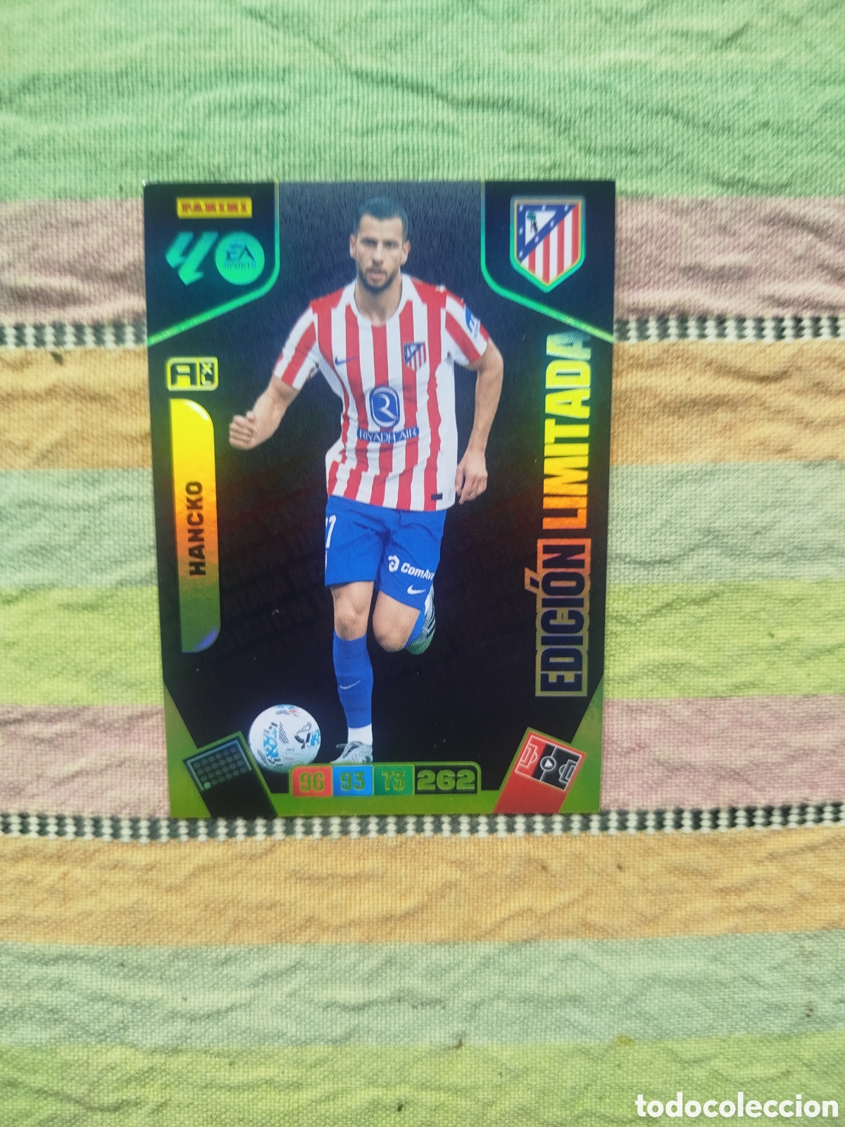 Cromos de F&uacute;tbol: Hancko Atletico Edici&oacute;n Limitada Adrenalyn 25-26