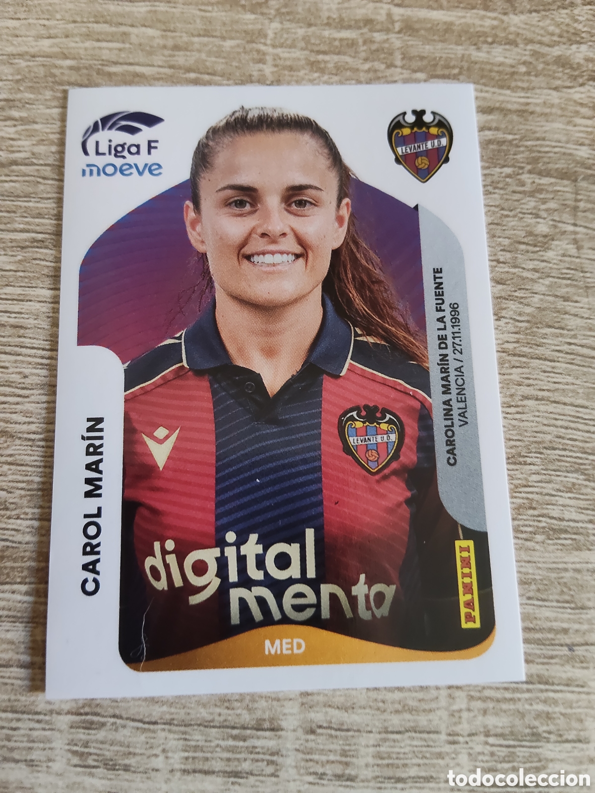 Cromos de F&uacute;tbol: Panini liga F moeve 2025 2026 25 26 234 Carol Mar&iacute;n Levante