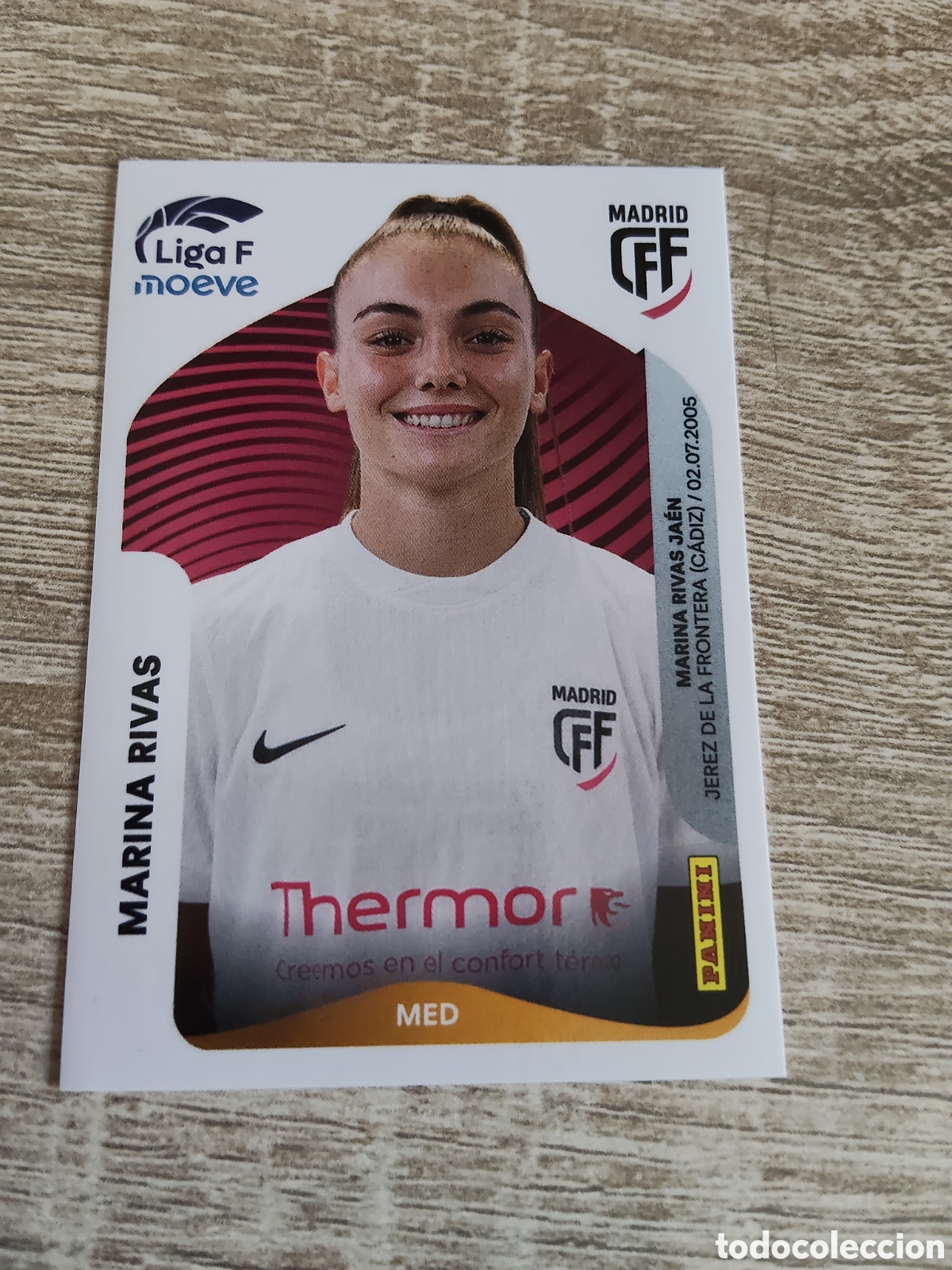 Cromos de F&uacute;tbol: Panini liga F moeve 2025 2026 25 26 253 A Marina Rivas Madrid CFF