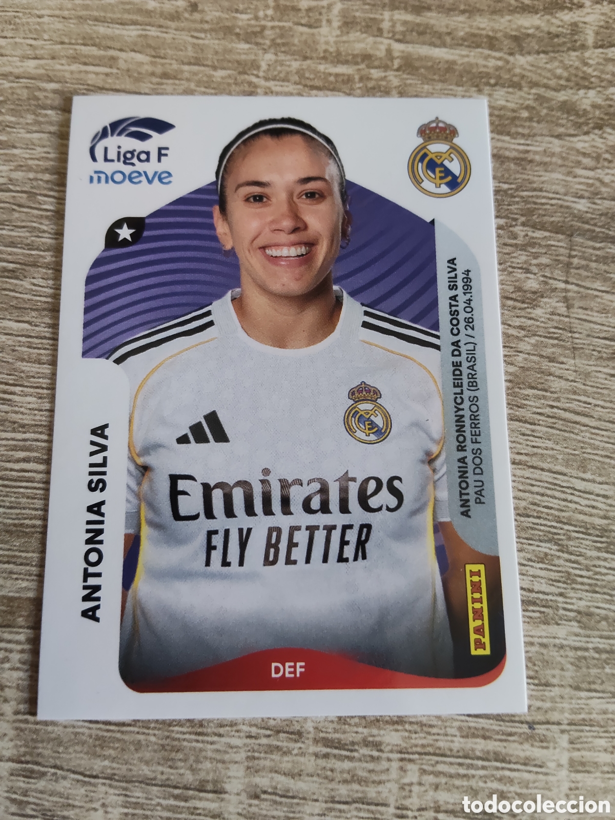 Cromos de F&uacute;tbol: Panini liga F moeve 2025 2026 25 26 266 B Antonia Silva Real Madrid