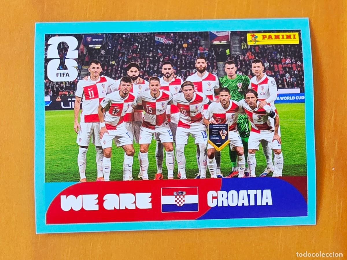 Figurine di Calcio: CRO 13 Alineaci&oacute;n equipo plantilla Croacia, Panini FIFA World Cup Mundial 2026 Sticker