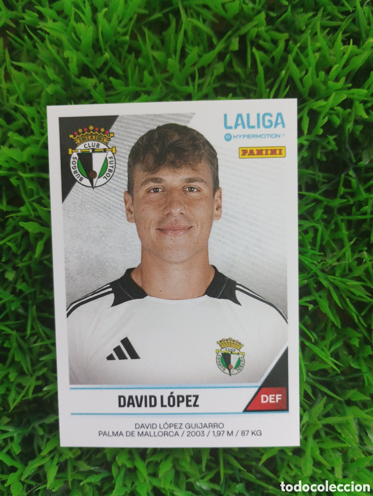 Figurine di Calcio: David Lopez Burgos Liga Hypermotion 24-25 # 47 B