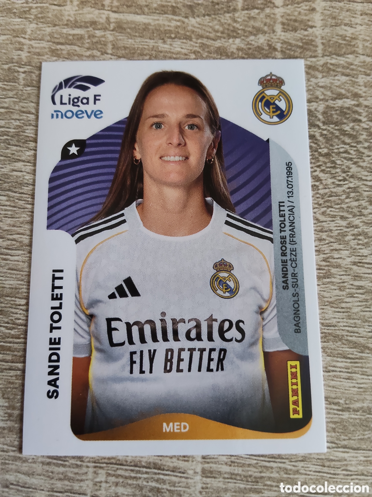 Cromos de F&uacute;tbol: Panini liga F moeve 2025 2026 25 26 272 A Sandie Toletti Real Madrid