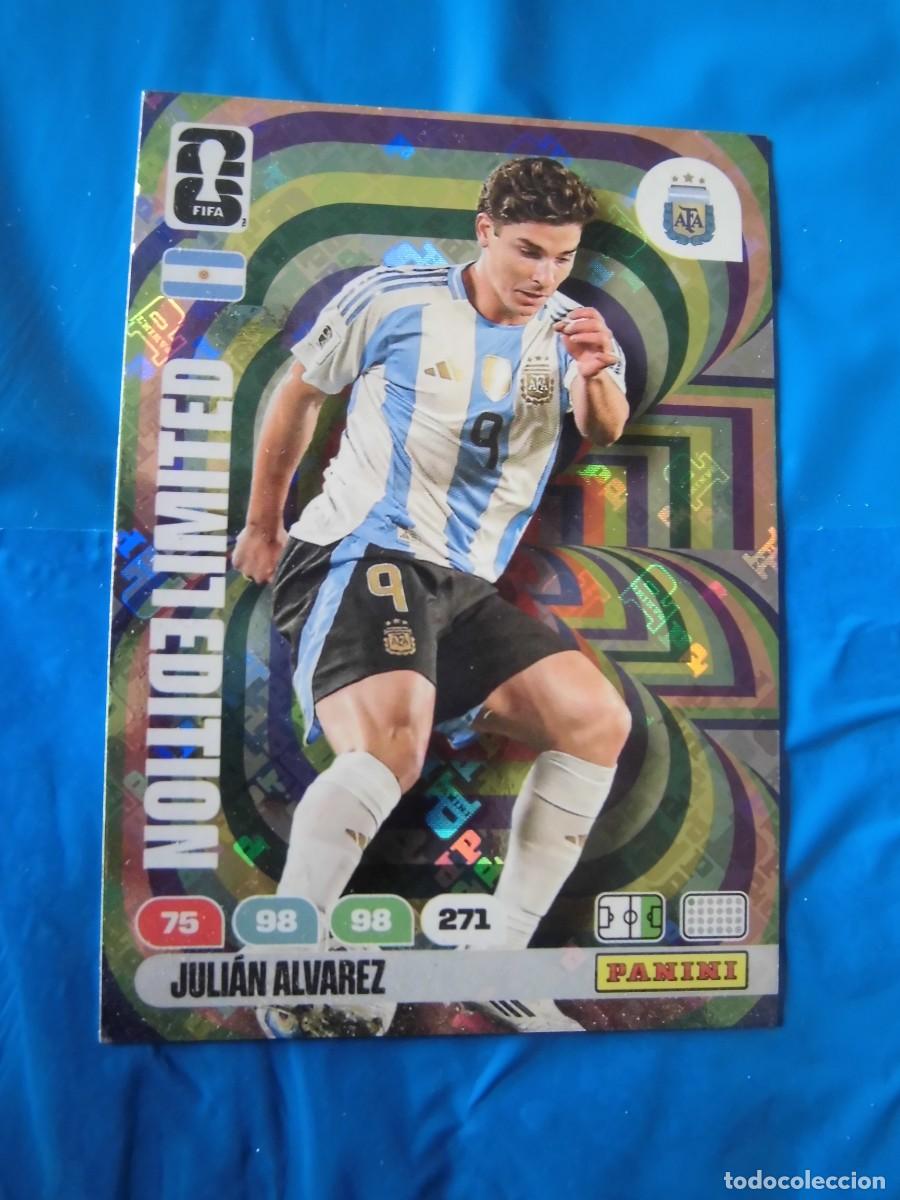 Cromos de F&uacute;tbol: JULI&Aacute;N &Aacute;LVAREZ EDICI&Oacute;N LIMITADA ARGENTINA ADRENALYN FIFA WORLD CUP 2026 PANINI