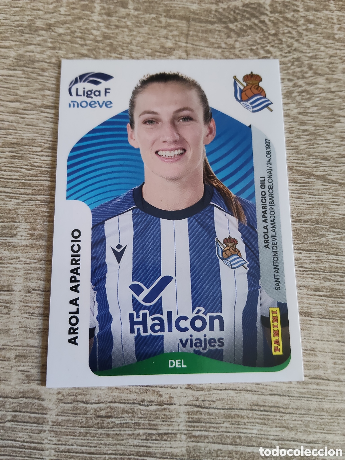 Cromos de F&uacute;tbol: Panini liga F moeve 2025 2026 25 26 298 Arola Aparicio Real Sociedad