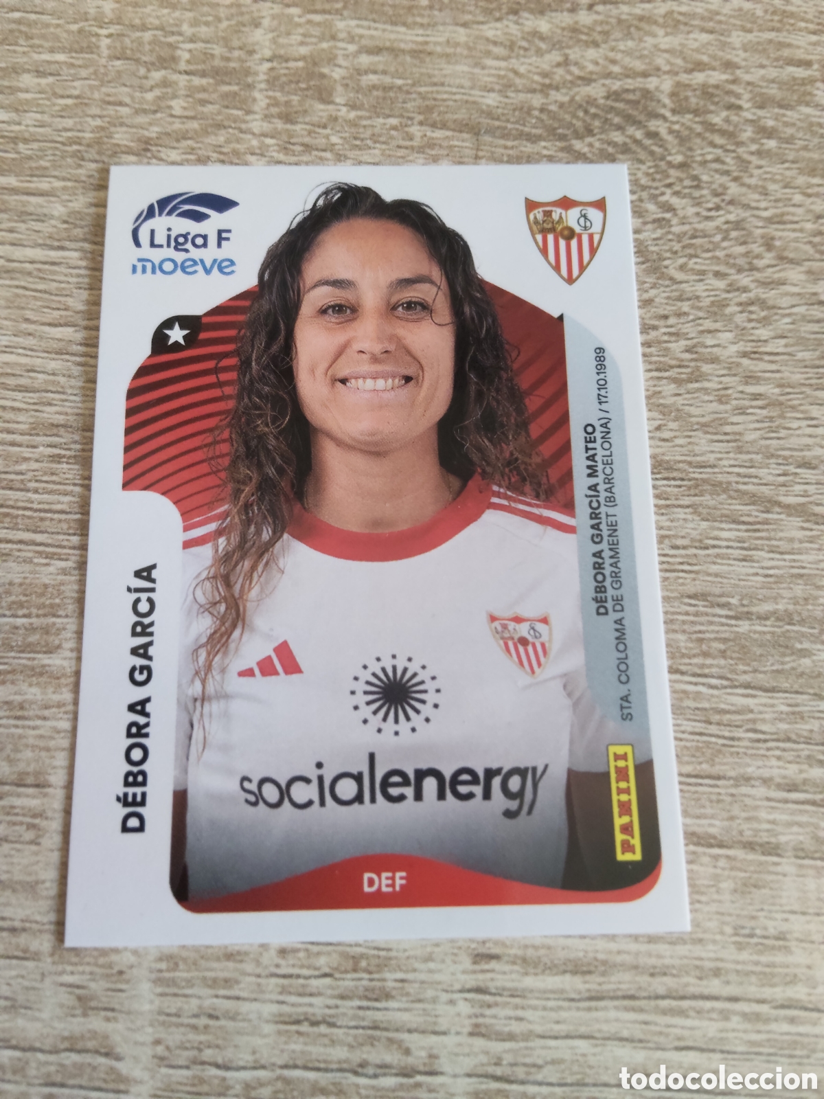 Cromos de F&uacute;tbol: Panini liga F moeve 2025 2026 25 26 306 A D&eacute;bora Garc&iacute;a Sevilla