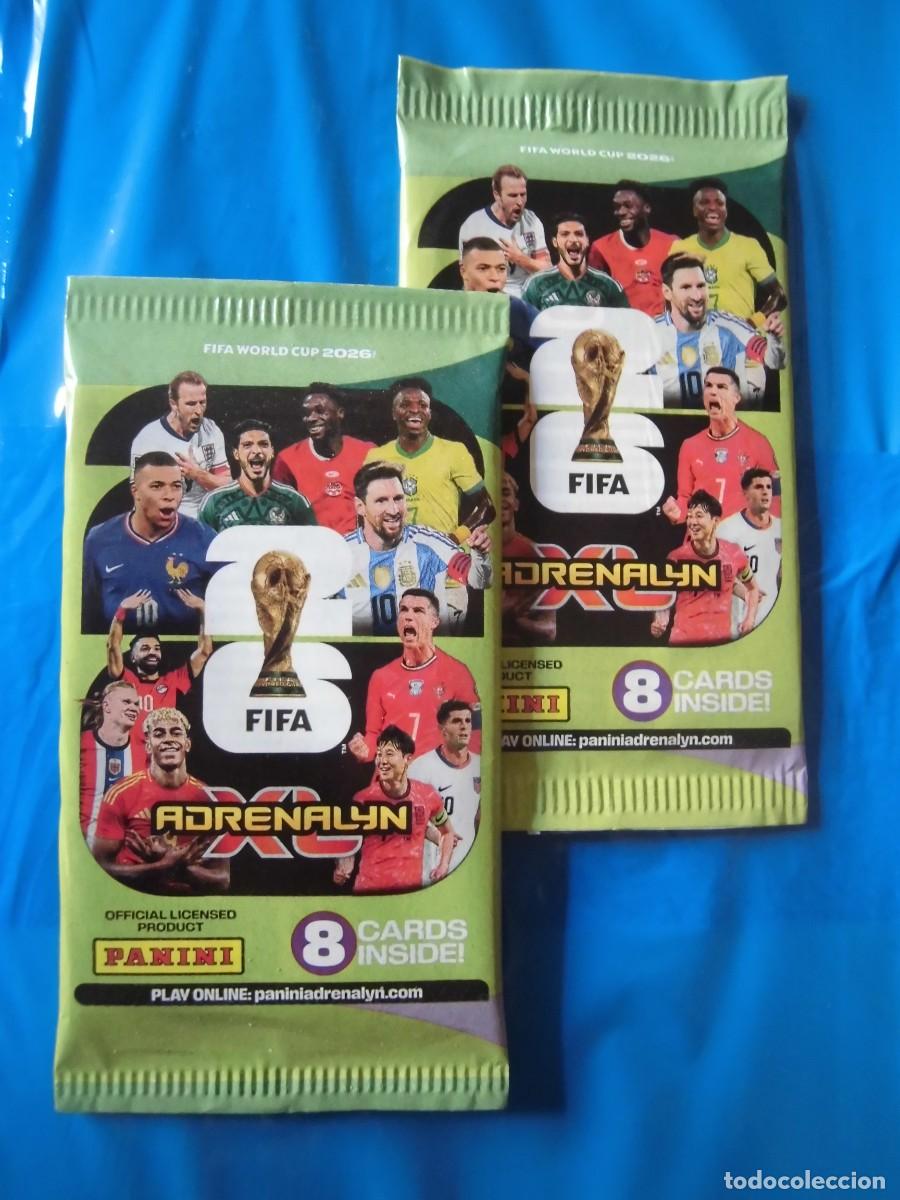 Cromos de F&uacute;tbol: DOS SOBRES CERRADOS ADRENALYN FIFA WORLD CUP 2026 PANINI