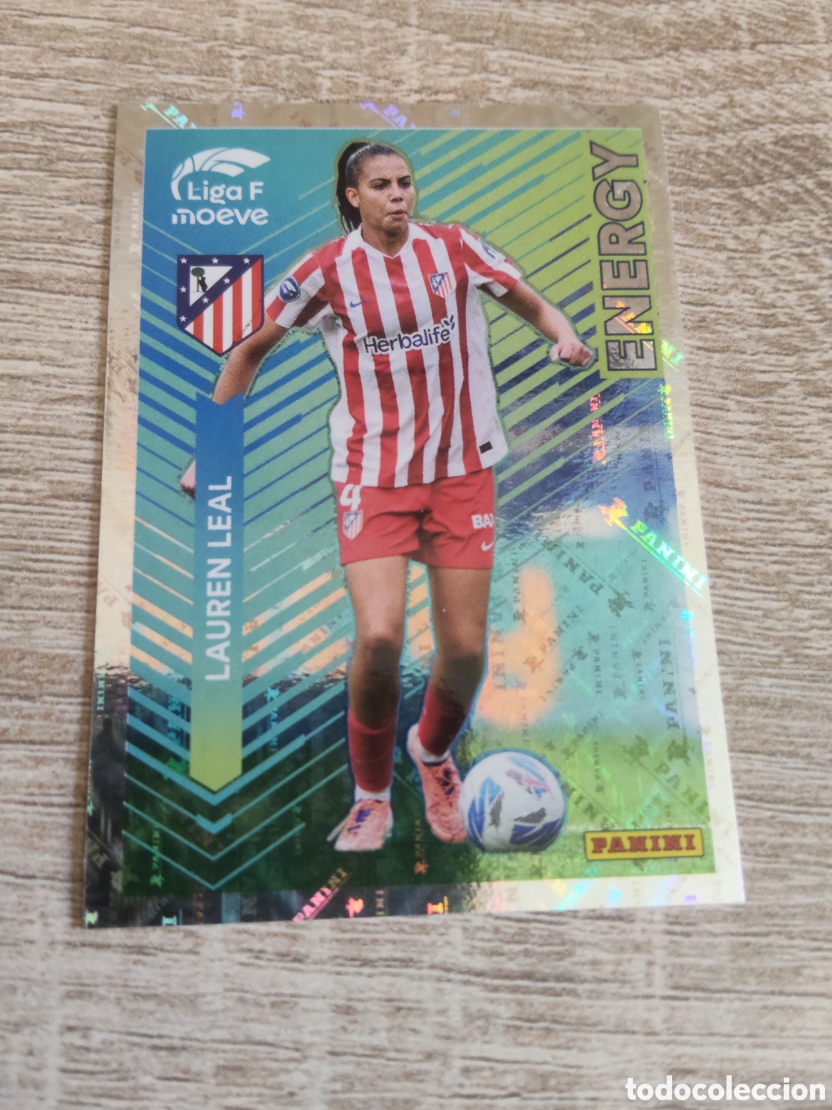 Cromos de F&uacute;tbol: Panini liga F moeve 2025 2026 25 26 343 energy Lauren Leal Atl&eacute;tico de Madrid