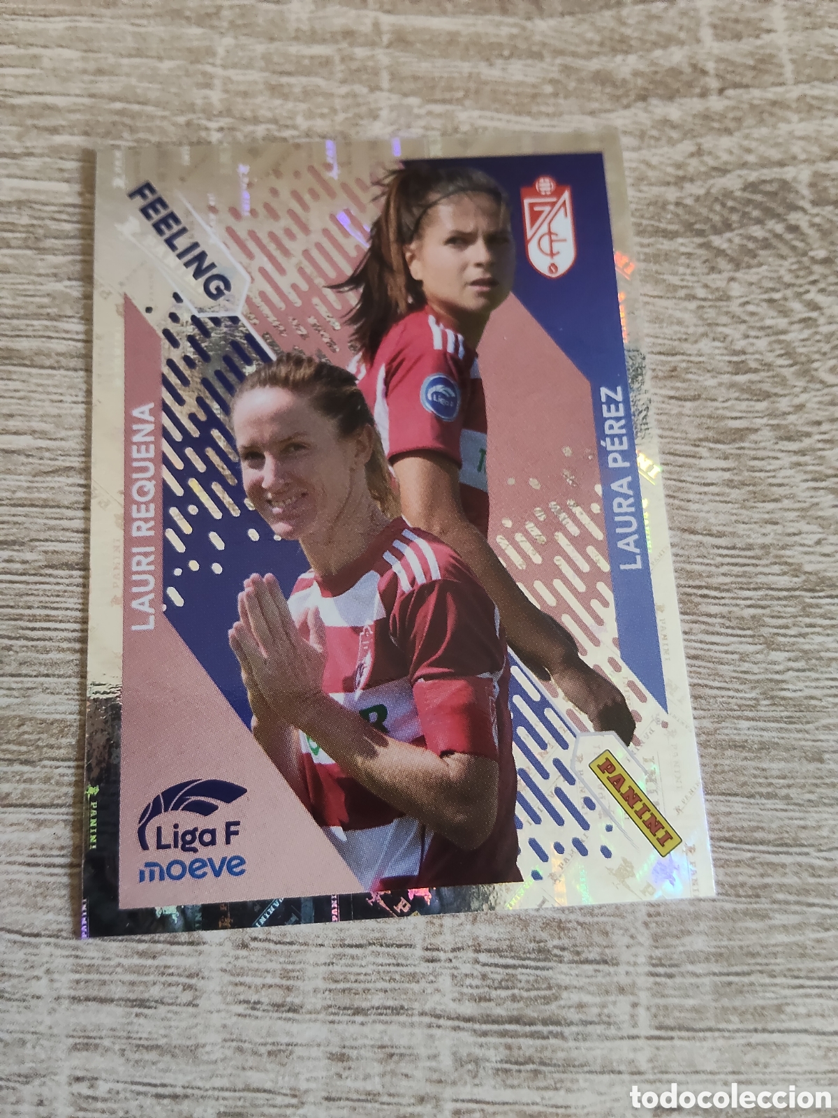 Cromos de F&uacute;tbol: Panini liga F moeve 2025 2026 25 26 368 feeling Lauri Requena/Laura P&eacute;rez Granada