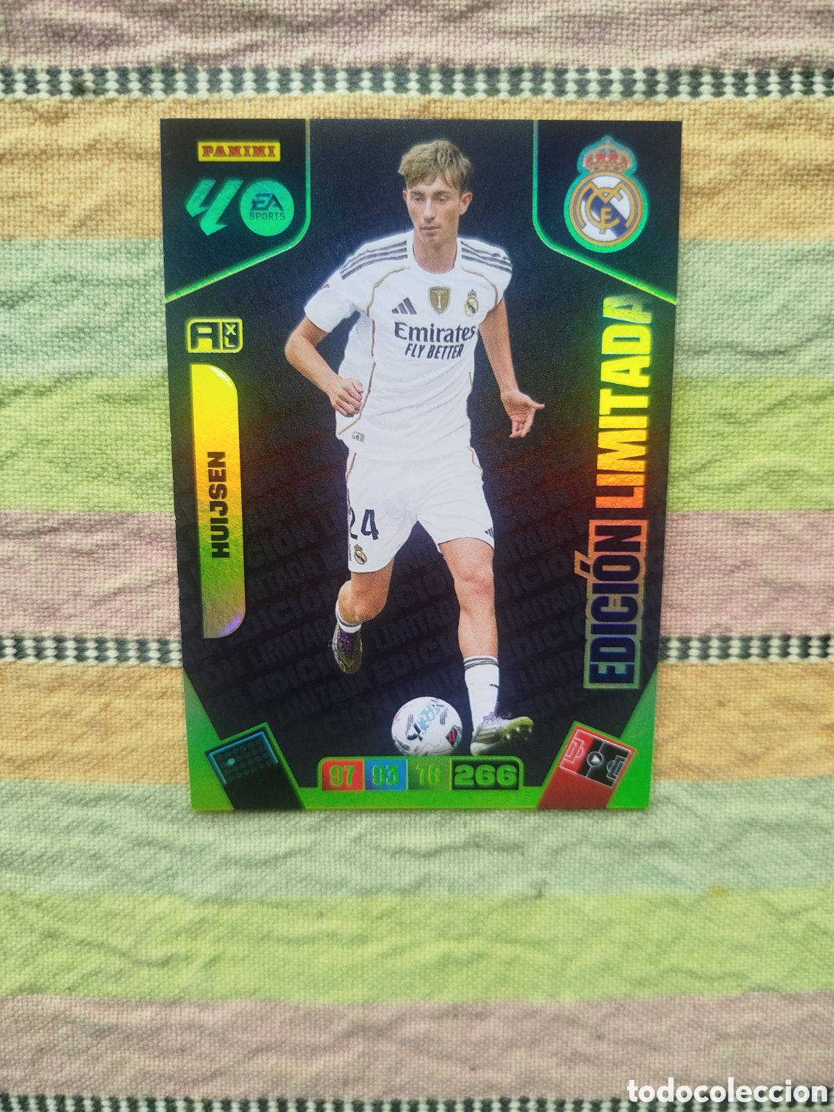 Cromos de F&uacute;tbol: Huijsen Real Madrid Edici&oacute;n Limitada Adrenalyn 25-26