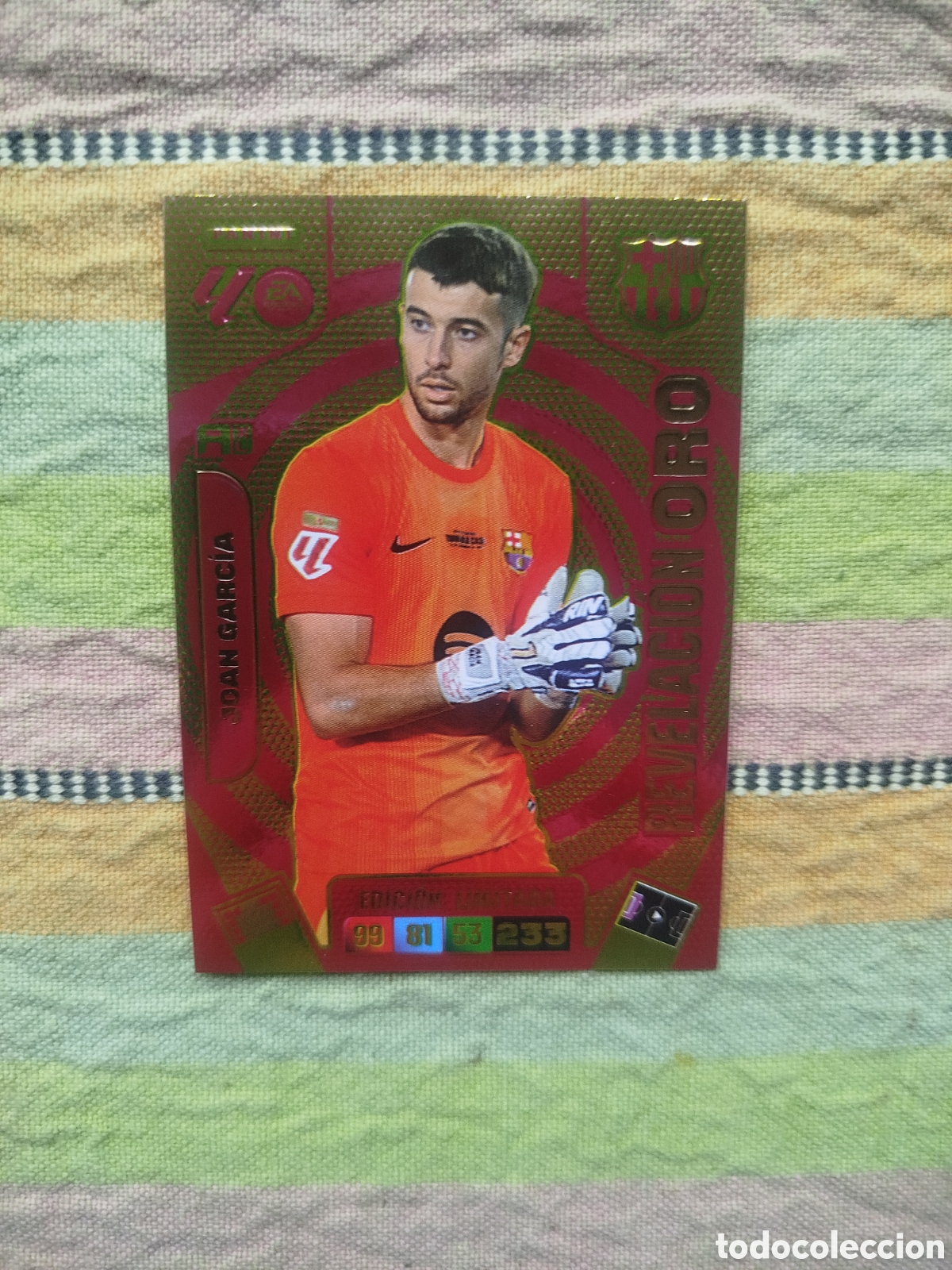 Cromos de F&uacute;tbol: Premium Oro Joan Garcia Barcelona Adrenalyn 25-26